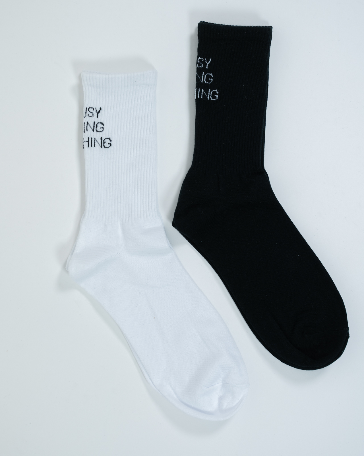 Variations: BUSY DOING NOTHING Socks – Set of Two