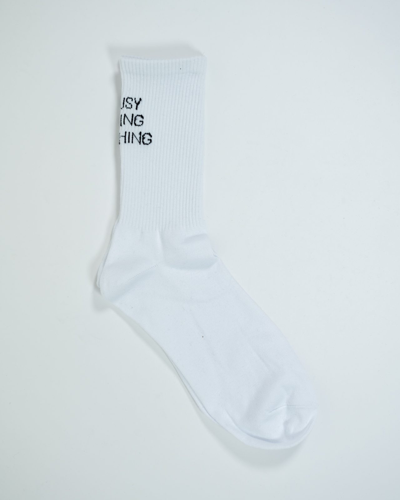 Varianten: BUSY DOING NOTHING Socken Weiß