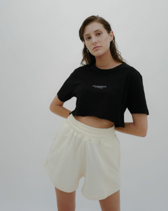 ONWEEKENDS Shorts Vanille_abbildung_model_bildnr0