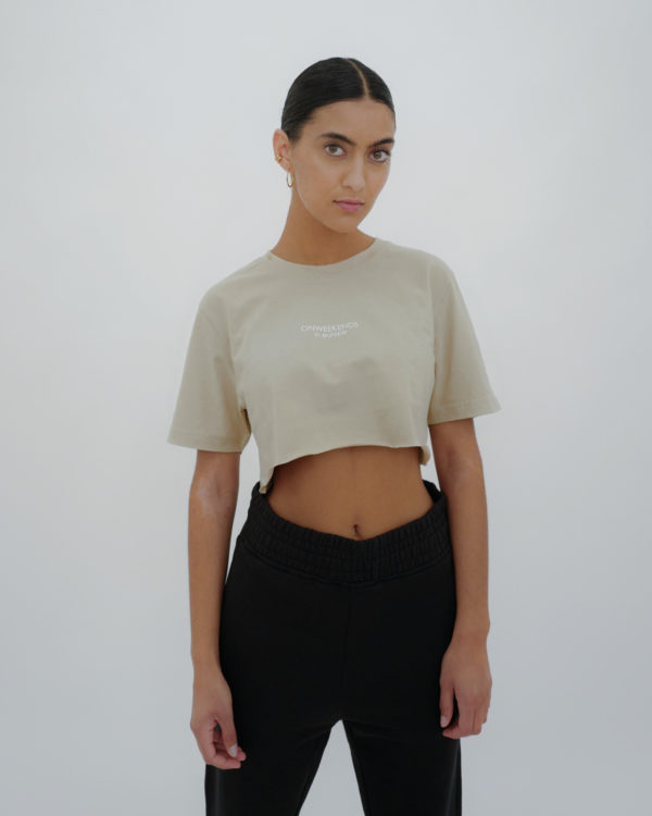 Produktabbildung: in europe Crop T-Shirt Sand