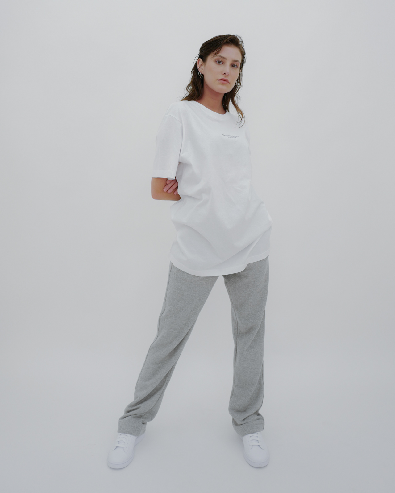 Varianten: in europe Oversized T-Shirt Weiß