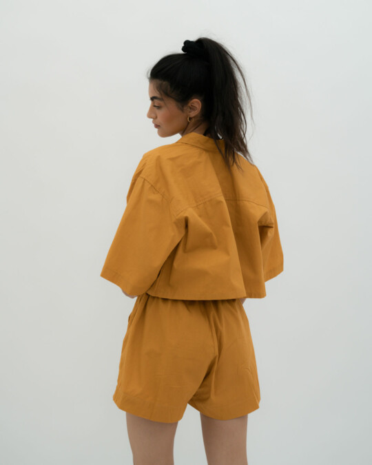 The PJ Shorts Dusty Orange_abbildung_model_bildnr5