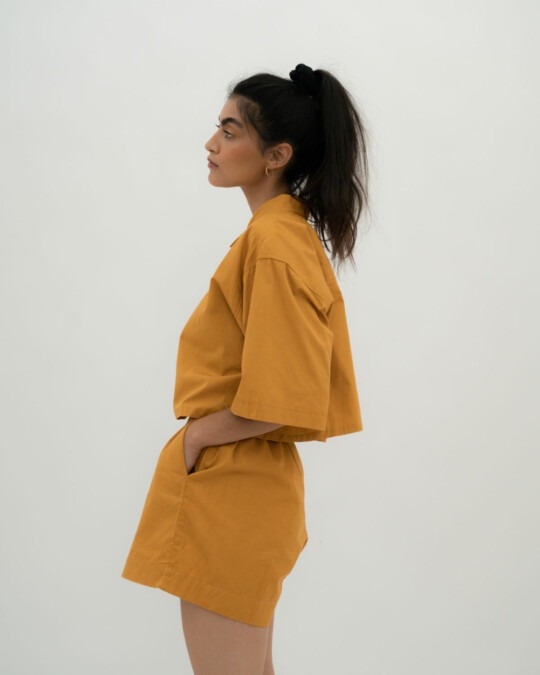 The PJ Shorts Dusty Orange_abbildung_model_bildnr4